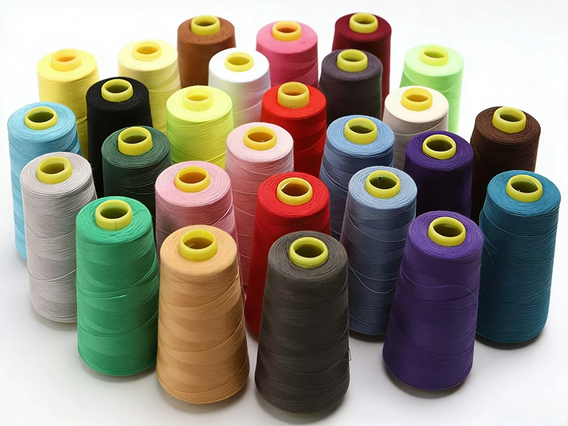 Color range of bonded polyester thread