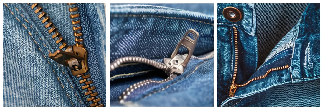 The use of zippers